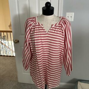 Bass Red and White Striped Women's Tunic